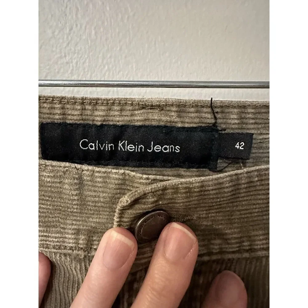Calvin Klein Jeans Corduroy Mens Pants Jeans 42x27 - Picture 4 of 10